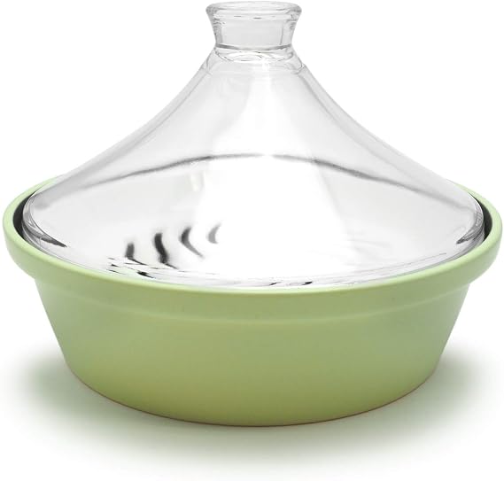 TAMAKI Cera Cook Steamer Glass Lid L Green T-696491