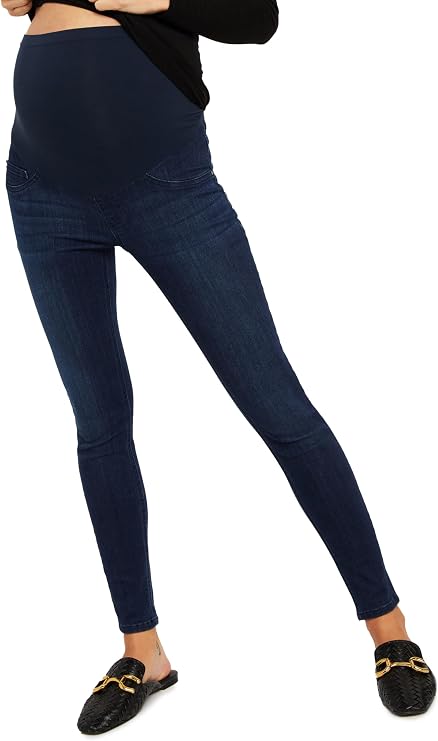 Motherhood Maternity womens Super Stretch Secret Fit Over the Belly Skinny Ankle Length Jeans