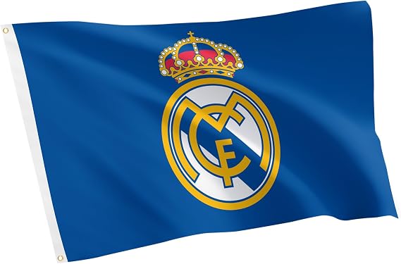 Desert Cactus Real Madrid Flag 3 x 5 Ft Football Soccer Outside (Flag B) | Officially Licensed RM Real Madrid Los Blancos 3x5 Ft Team Logo Banner Merch, Indoor and Outdoor Flag