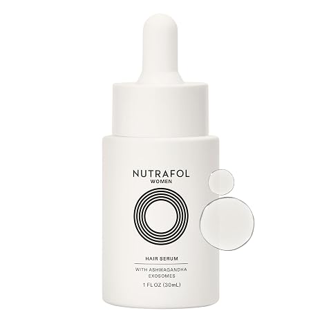 Nutrafol Hair Serum for Women Visibly Supports Thicker and Stronger Hair Vegan Lightweight and Fast Absorbing 300 ml 1 Bottle Without Colour