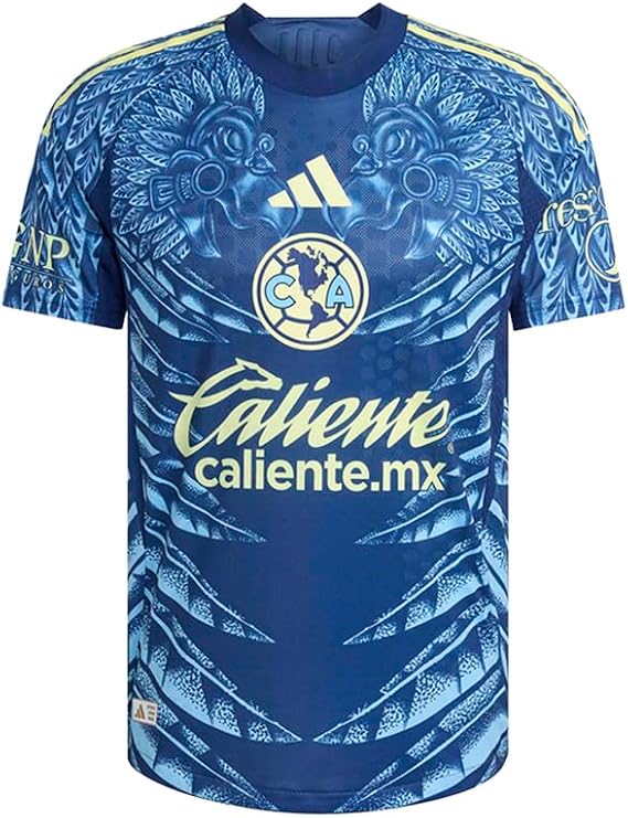 adidas Club America Away Men's Authentic Soccer Jersey 25/26 (US, Alpha, Medium, Regular, Regular, Blue)