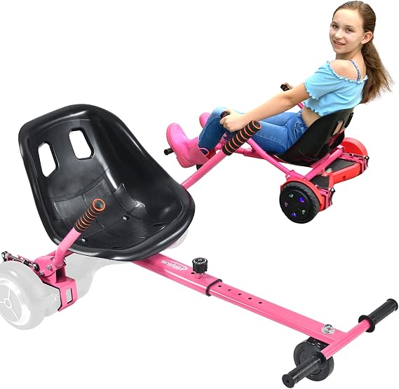 Hishine Hoverboard Seat Attachment for 6.5" - 10" Hover Boards, Hover Board Go Kart Conversion Kit, Accessory for Self Balancing Scooters