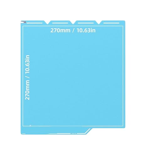 Build Plate for Sn-apmaker U1 3D Printer Double-sided Printing 270x270mm Steel Sheet Heatbed(Frostbite,2PCS)
