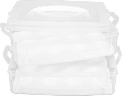 Snapware 1098734 2-Layer Snap N Stack Food Storage with Egg Holder Trays - Made in USA