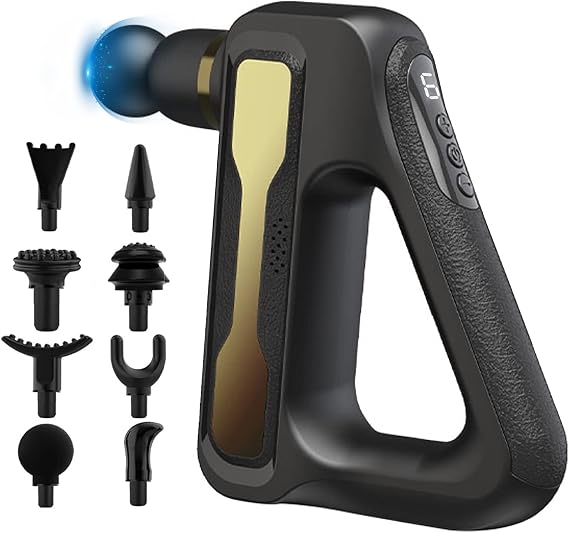 PINENG Massage Gun for Athletes, Upgraded Muscle Massager 30-Speed Professional Tissue Handheld Percussion Massager Gun, Professional Deep Tissue Electric Rechargeable Massage Gun