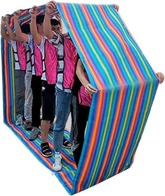 1PCS Teamwork Game Play Running Mat, 2-14M Oxford Cloth Run Mat, Kids Adult Backyard Party Lawn Games (Size : Kids-4M/13FT)