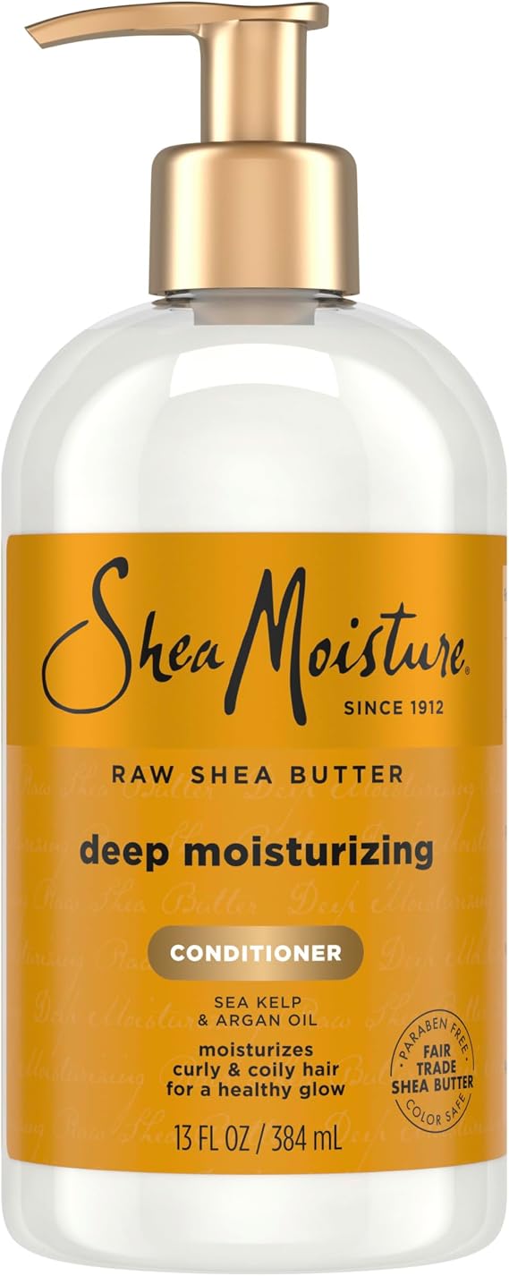 SheaMoisture Raw Shea Butter Deep Moisturizing Conditioner for Curly and Curly Hair, 13 Fl Oz
