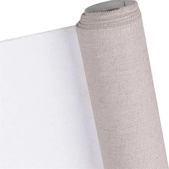 Blank Canvas Roll Roll of 3 Meters Professional Blank Canvas for Painting Layer Oil Painting Canvas Linen Blend Primed Art Supplies for Artist(Width 28cm)