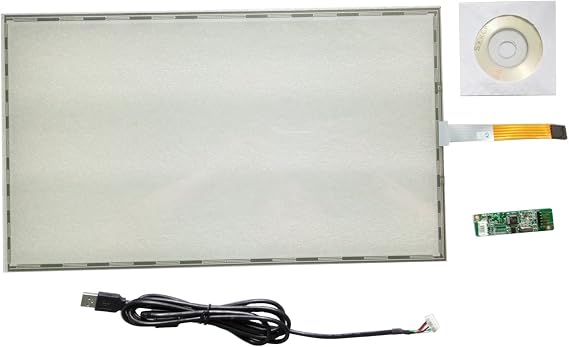 17.3inch 5 Wire Resistive Touch Screen Panel 397.7x232.4mm 16:10 for Laptop LCD Screen Windows 7,8 &10 with 5 Wire USB Controller Board Kit