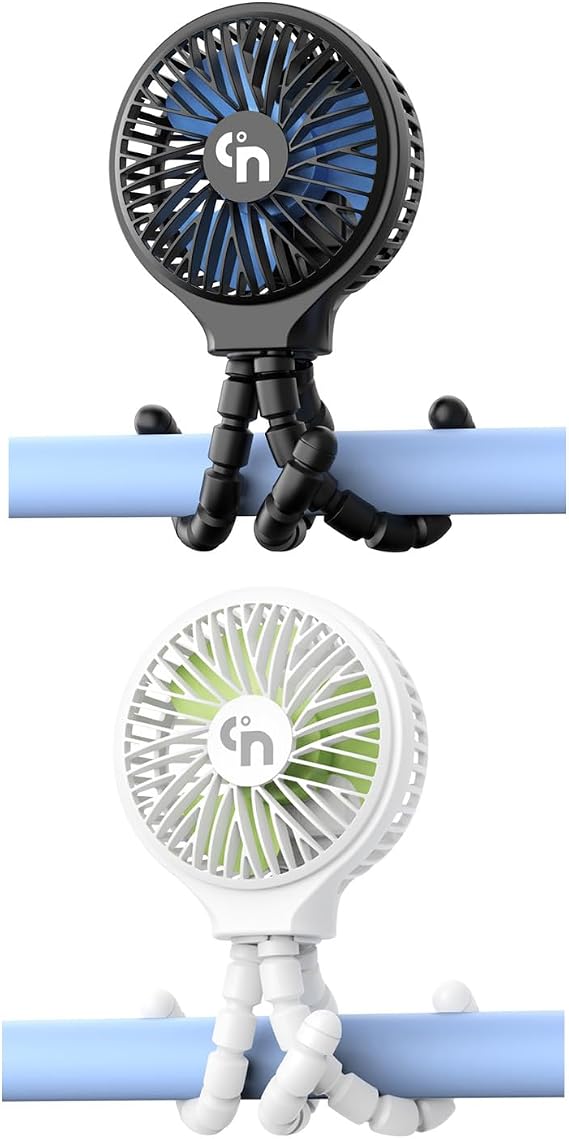 Stroller Fan Black and White