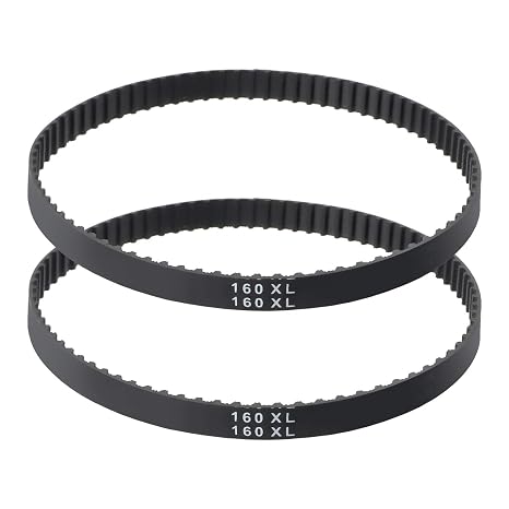 160Xl SeriesWidth 3/8 inch Industrial Timing Belt,Pack of 2