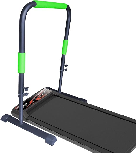 Adjustable Handle Bar for Walking Pad Only- Universal Fit 23" Wide, Max Height 43", Sturdy Support Attachment (Black Green)