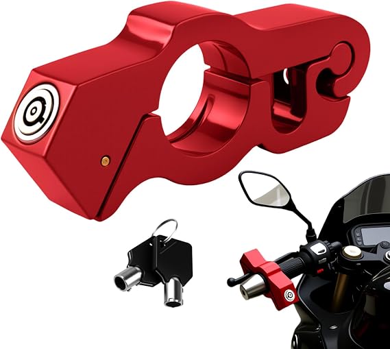 Bettinay Motorbike Locks High Security, Universal Motorcycle Handlebar Lock for Dirt Bike ATV Moped