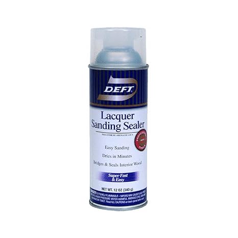 Deft 37125015138 Lacquer Sanding Sealer Spray, 12-Ounce