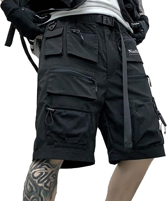 XYXIONGMAO Shorts Hip Hop Sweatpants Techwear Overalls Slacks Athleisure Men's Tactical Cargo Streetwear Pants