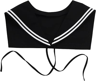 CHICTRY Womens JK Uniform Shirt Sailor Collar Top Fake Collar Shawl Wraps for Sweater Shirt Dress