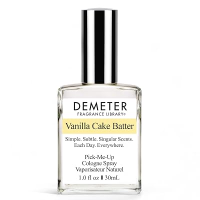 DEMETER Natural Perfume Spray Cologne for Women, Vanilla Cake Batter, 1 oz