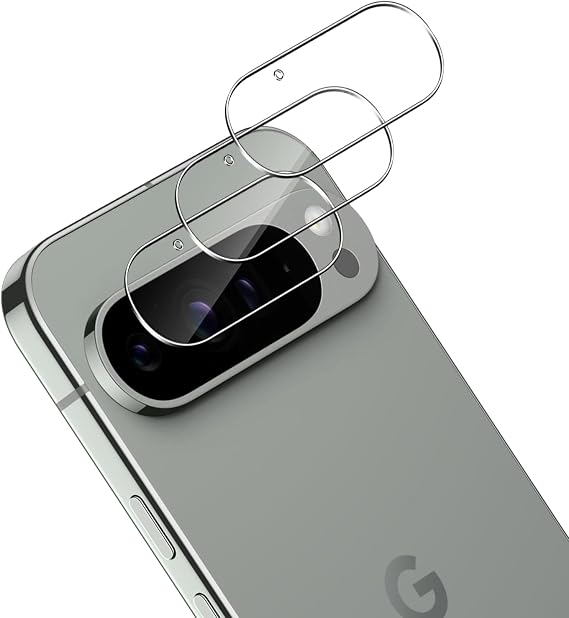 TUTUO for Google Pixel 9 Pro XL Camera Lens Protector Tempered Glass, [3 Pack] Camera Screen Protector, Anti-Scratch, No Bubbles, 9H Hardness, HD Easy Installation Film