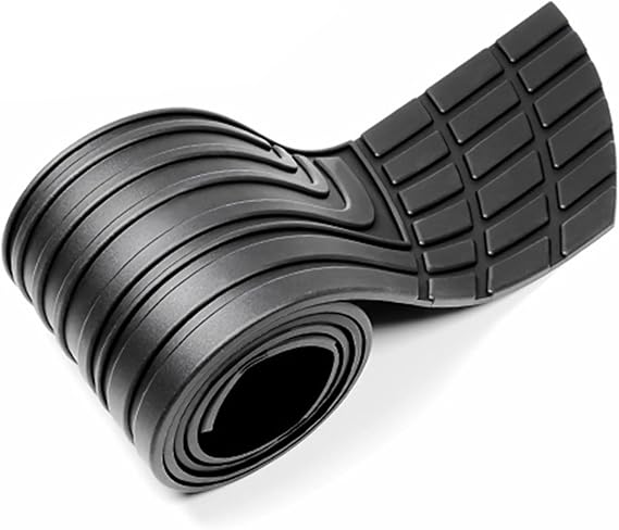 Car Rear Bumper Protector, 104 x 8.5 cm Trimmable, 0.3 cm Thickness Anti-Scratch Rubber Rear Bumper Guard, Universal Flexible Bumpers Guard Strip for SUV Truck Trunk Sill Plate (Black)