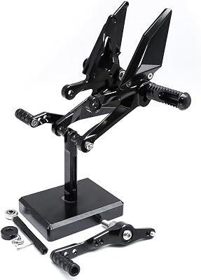 PROCNC Motorcycle Aluminum Rearsets Foot pegs Rear sets Footrest Fit for Yamah.a YZF R7 2021 2022 2023Black