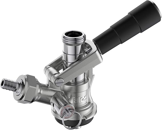 Talos Beer Keg Tap S System Brass Body & Stainless Steel Probe, US S System Sankey Keg Tap Coupler, TL-1025704
