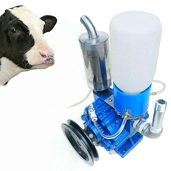 TFCFL Goat Milking Machine,Milking Vacuum Pump Cow Milker Vacuum Pump,Portable Pump Milker Machine, Milker Bucket Tank Barrel 250L/min
