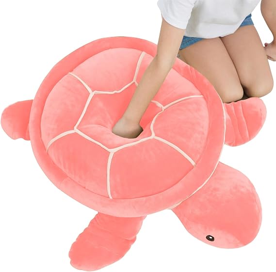 Dalmao 20 Inch Pink Sea Turtle Stuffed Animals Soft Plush Toys Body Pillows Ocean Turtle Plushies, Gifts for Kids Boys, Girls, Girlfriend, Birthday
