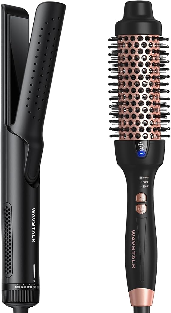 Wavytalk Cool Curl Airflow Styler and Blowout Express Ionic Thermal Brush