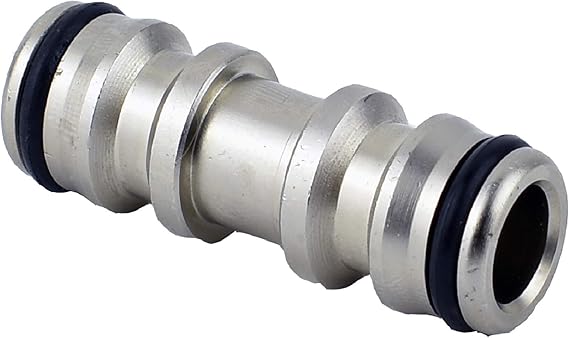 Flopro Professional Metal Double Male Hose Connector, Chrome