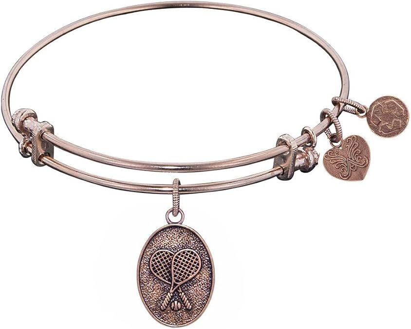 Stipple Finish Brass Tennis Bangle Bracelet, 7.25"