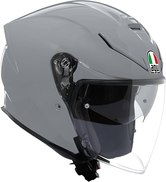 AGV - K5 JET EVO E2206, Jet Unisex Motorbike Helmet, Carbon and Glass Fibre Open Face Motorcycle Helmet, with Scratch Resistant and Anti-UV Visor