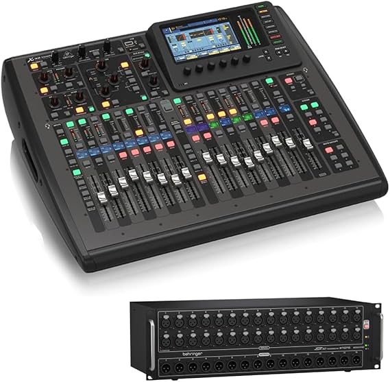 Behringer X32 COMPACT 16 x 8 Digital Mixing Console Bundle with Behringer S32 Digital I/O Stage Box