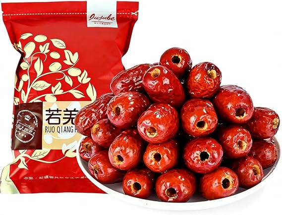 DAMAICHUHAI Premium Pitted Jujube Dates (Red Dates) - 500g, Dried Chinese Red Dates,Sweet Snack, Perfect for Cooking, Tea & Healthy Eating