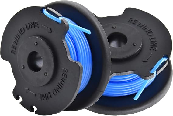 2 Pcs Strimmer Spool Compatible with Ryobi, Strimmer Spool, String Trimmer Replacement Spools Line, Strimmers Line Replacement for 18v 24v 40v 0LT1825 0LT1830H 0LT1831 0LT1832 RLT2925 Strimmers