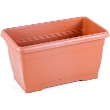 Serinova V610 Villa Balkon Saksı Tabaklı 32cm, 6 Litre Kiremit
