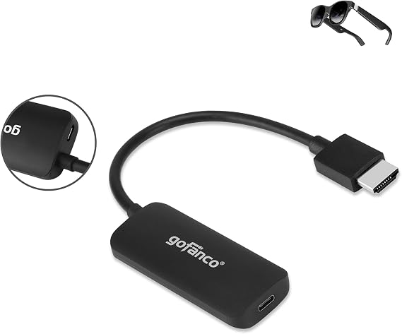 gofanco HDMI 2.0 to USB-C Converter (HDMI to USB-C Monitor) (HDMIUSBC) | HDMI to USB-C Converter, Compatible with Xreal, Rokid Air/Max, VITURE One, RayNeo, Switch, PS4/5, Xbox