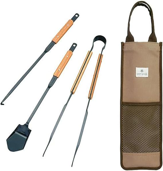 Snow Peak N-024 - Fire Tool Set Pro, Bamboo