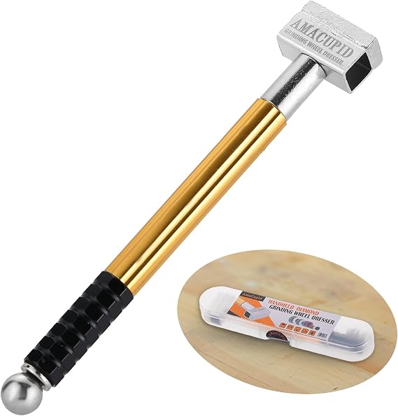 Grinding Wheel Dresser for Bench Grinder Wheel. Handheld Dressing Tools. Diamond Abrasive. Sharpens Grinding Surfaces of Ceramic Grinding Wheels For Silicon Carbide and Alumina