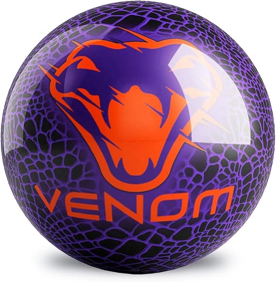 Motiv Venom Spare Bowling Ball, Purple/Orange, 15 lb