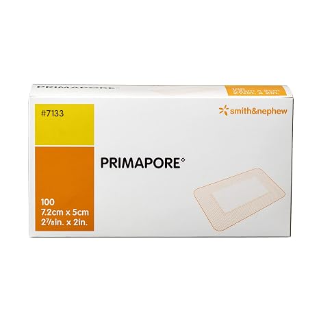 Smith & Nephew Primapore White Polyester Nonwoven Island Dressing Sterile 2 x 3" 100 per Box