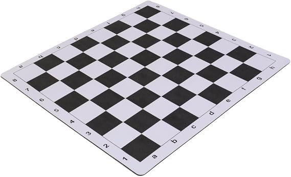 Wholesale Chess 20" Tournament Mousepad Style Roll-Up Chess Board - Black