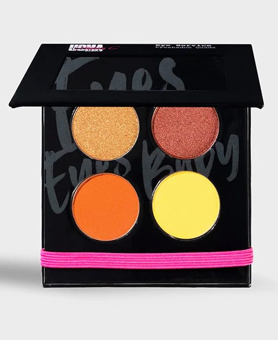 UOMA Beauty by Sharon C. Eye Service Eyeshadow Quads 'Make It Black' Blazin' (0.03oz, Blazin)