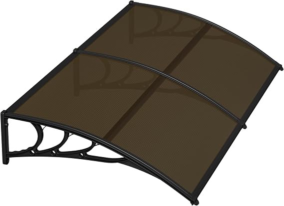 ZENY 40 x 80 Window Awning for Door Entrance, Outdoor Awning Canopy, Door Rain Sun Protector, Polycarbonate Cover