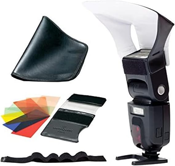 LumiQuest Photography Starter Kit, Pocket Bouncer Light Diffuser with UltraStrap & FXtra Colored Gel Kit