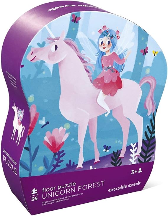 Crocodile Creek, Puzzle Floor Unicorn Forest 36 Piece