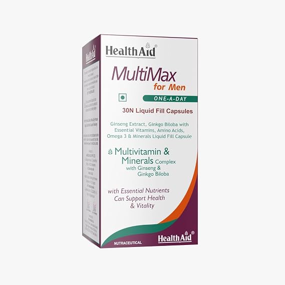 HealthAid MultiMax for Men Multivitamins and Minerals, 30 Capsules