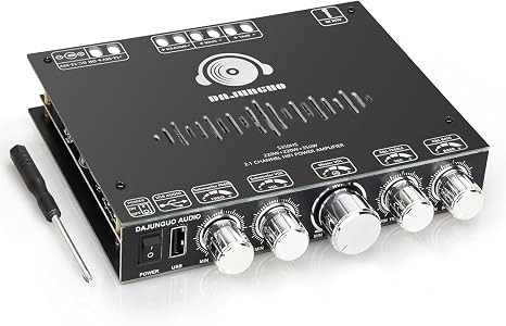 S350HS TPA3251 Bluetooth Power Amplifier Board with Subwoofer 2.1 Channel 220W2+350W, 12V-38V Audio Power Amplifier Module