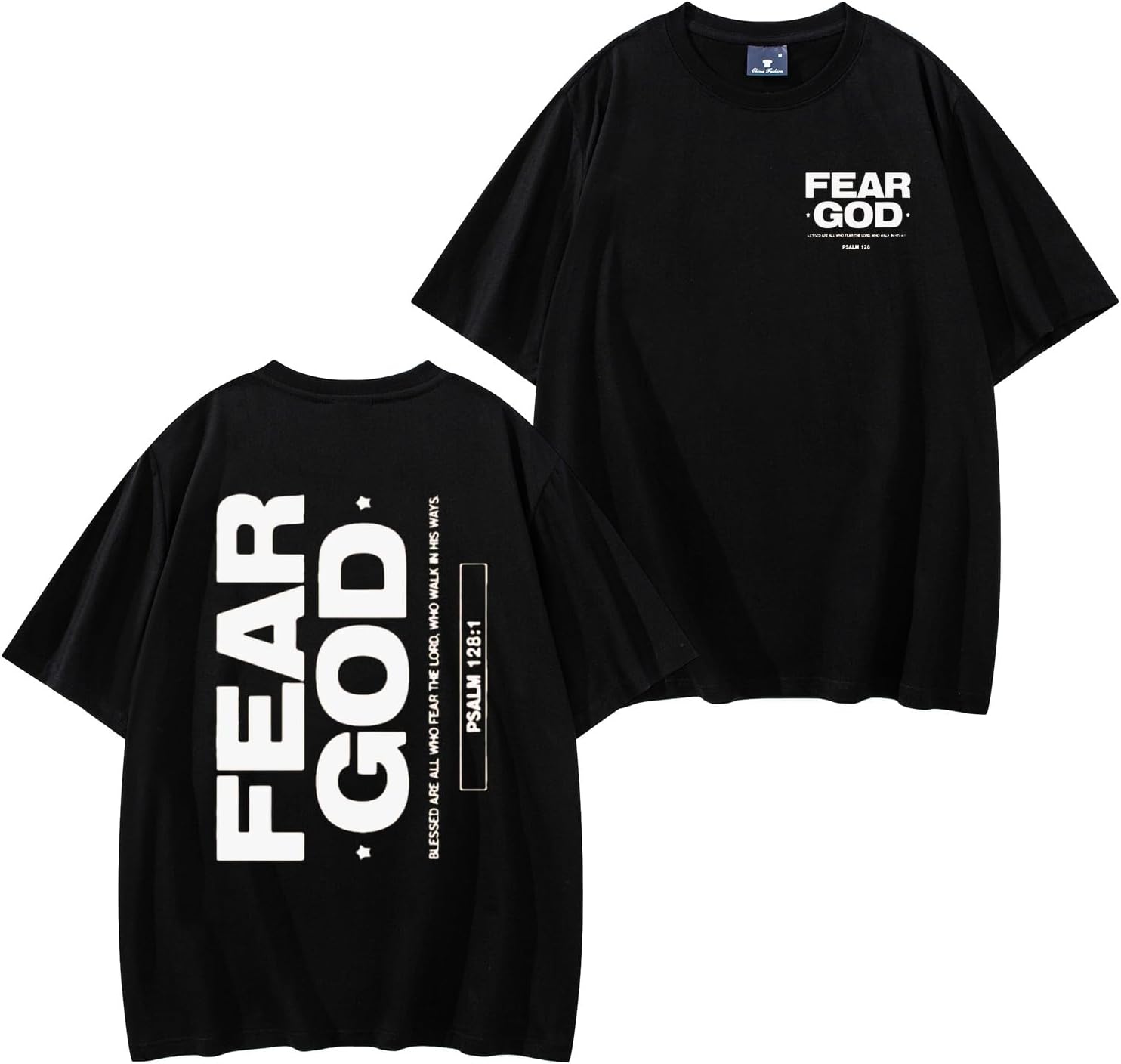 Fear God T-Shirt, Fear God Shirt, Fun Crew Neck Tee, Unisex Short Sleeve, Printed Tops