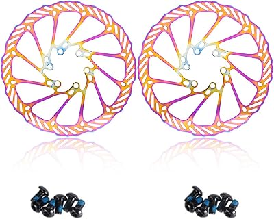 CNC Bike Disc Brake Rotor 160mm 180mm,Bicycle Disc Brake Rotor 160mm With Bolts For MTB Mountain Bike,Colorful