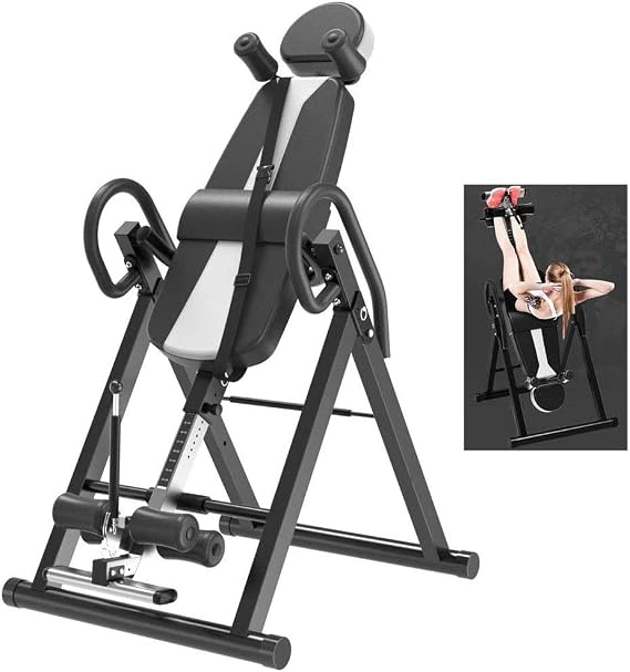 HEAVY DUTY INVERSION TABLE - Adjustable Folding Gravity Teeter to Relieve Back Pain and Improved Posture Therapy